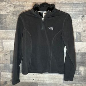 Nice Black Zip-Neck North face Pullover